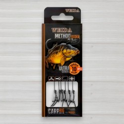 Повідець корповий для волосяних монтажів Weida Method Feeder GZ-14, 6шт/уп, № 10